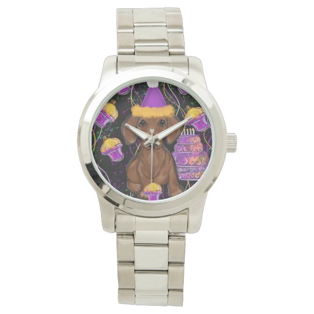 Reloj De Pulsera Dachshund or perro salchicha (Anverso)