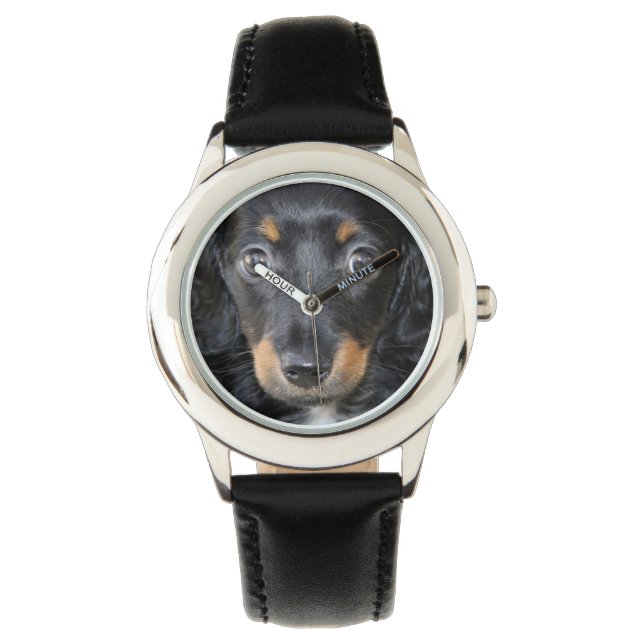 Reloj De Pulsera Dachshund Puppy (Anverso)