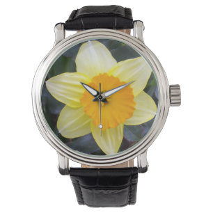 Reloj De Pulsera Daffodil amarillo dorado,