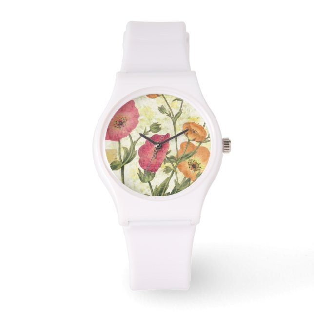 Reloj De Pulsera Daisies coloridos (Anverso)