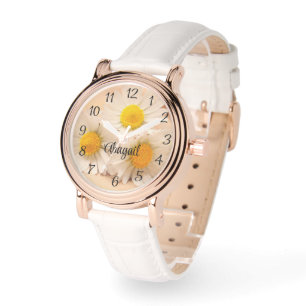 Reloj De Pulsera Daisies con nombre