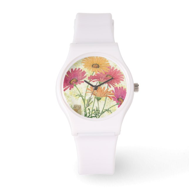 Reloj De Pulsera Daisies decorativos (Anverso)