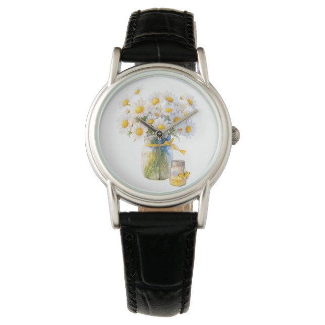 Reloj De Pulsera Daisies y miel para ti (Anverso)