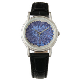 Reloj De Pulsera Daisy azul y púrpura