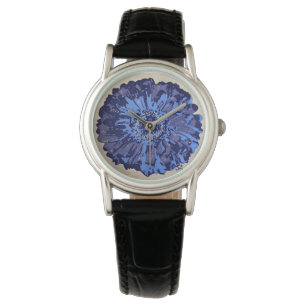 Reloj De Pulsera Daisy azul y púrpura