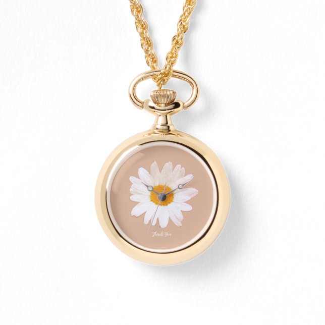 Reloj De Pulsera Daisy Flower Mug – Summer Botanical Cozy (Anverso)