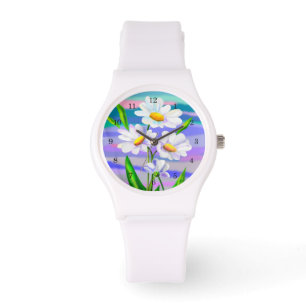 Reloj De Pulsera Daisy Flowers Watch Daisies