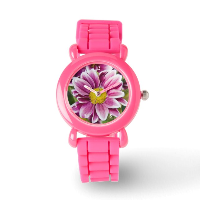 Reloj De Pulsera Daisy morado (Anverso)