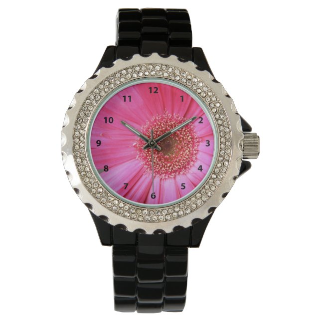 Reloj De Pulsera Daisy rosa caliente (Anverso)