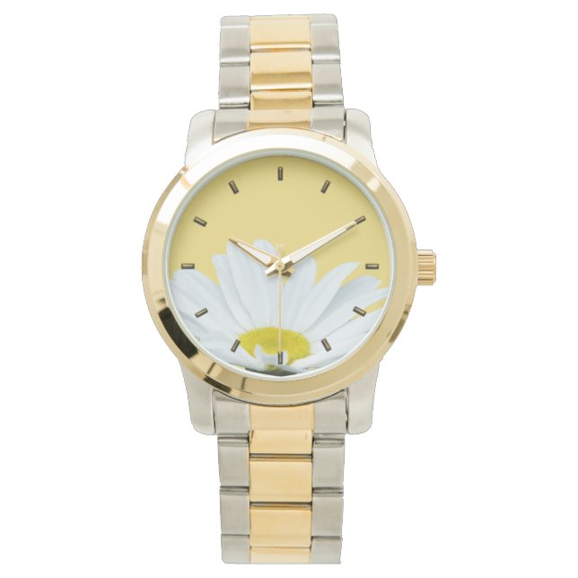 Reloj De Pulsera Daisy Watch Classic Wildflower Daisy Writing Watch (Anverso)