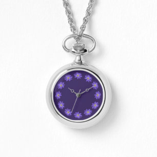 Reloj De Pulsera Daisy Watch Purple Daisy Writing Watch Personalize
