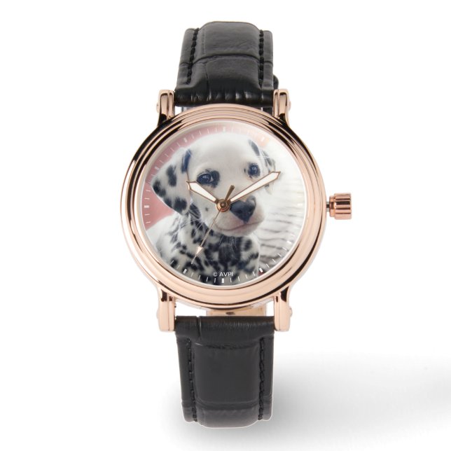Reloj De Pulsera Dalmatian Heart Nose (Anverso)
