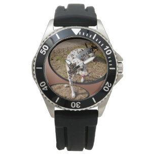 Reloj De Pulsera Dalmatiano saliendo del marco de la viuda,