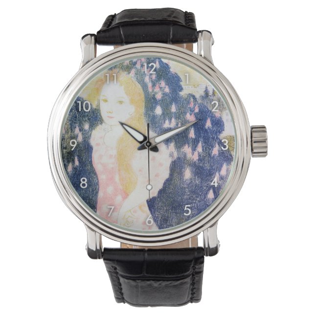 Reloj De Pulsera Dama con vestido rosa, Maurice Denis (Anverso)
