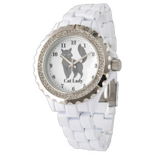 Reloj De Pulsera Dama del gato de las mujeres