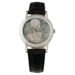 Reloj De Pulsera Dama Ratón con una cofia de mujer (por Beatrix Pot