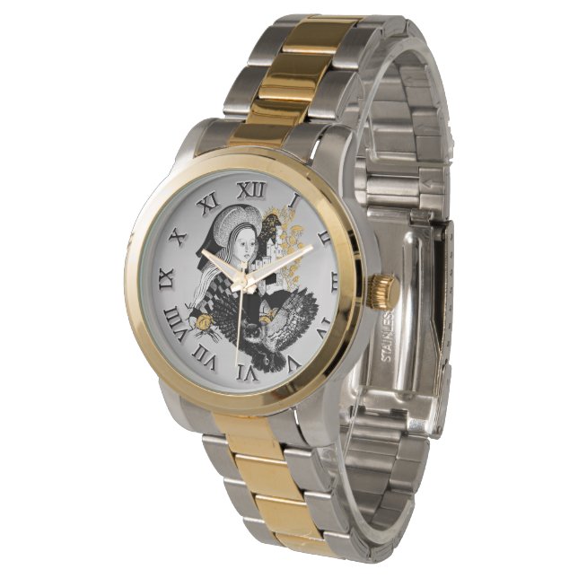 Reloj De Pulsera Dama y Búho Nocturno (Angular)