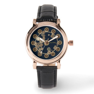 Reloj De Pulsera Damas de oro Steampunk