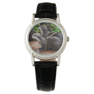 Reloj De Pulsera Damas totalmente devotos de Black Leather Watch.