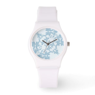 Reloj De Pulsera Damasco azul pálido