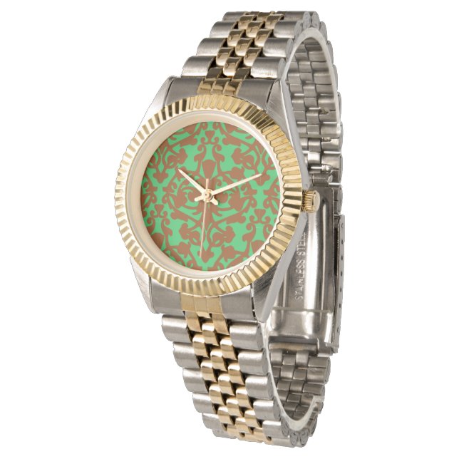 Reloj De Pulsera damasco deco (Angular)