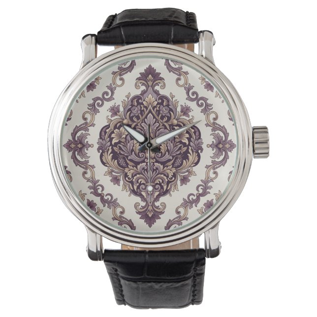 Reloj De Pulsera Damasco Elegante (Anverso)