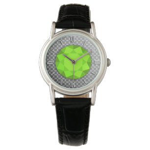 Reloj De Pulsera Damasco plateado con piedra peritana falsa