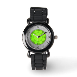 Reloj De Pulsera Damasco plateado con piedra peritana falsa