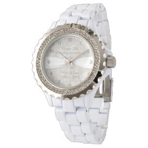Reloj De Pulsera Damask 30° aniversario Boda Watch