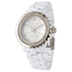 Reloj De Pulsera Damask 30° aniversario Boda Watch