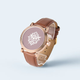 Reloj De Pulsera Damask Ambient Mountbatten Pink