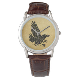 Reloj De Pulsera Dancing Norse Raven