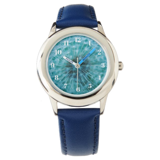 Reloj De Pulsera Dandelion en Blue Kid's Watch (Anverso)