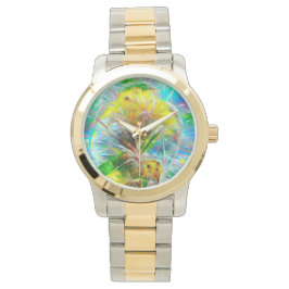 Reloj De Pulsera Dandelions etéreos en Neon Dreamscape