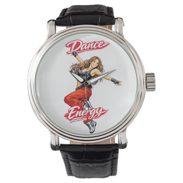 Reloj De Pulsera Danza de Energía y Libertad (Anverso)