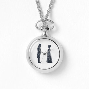 Reloj De Pulsera Darcy y Elizabeth Silueta