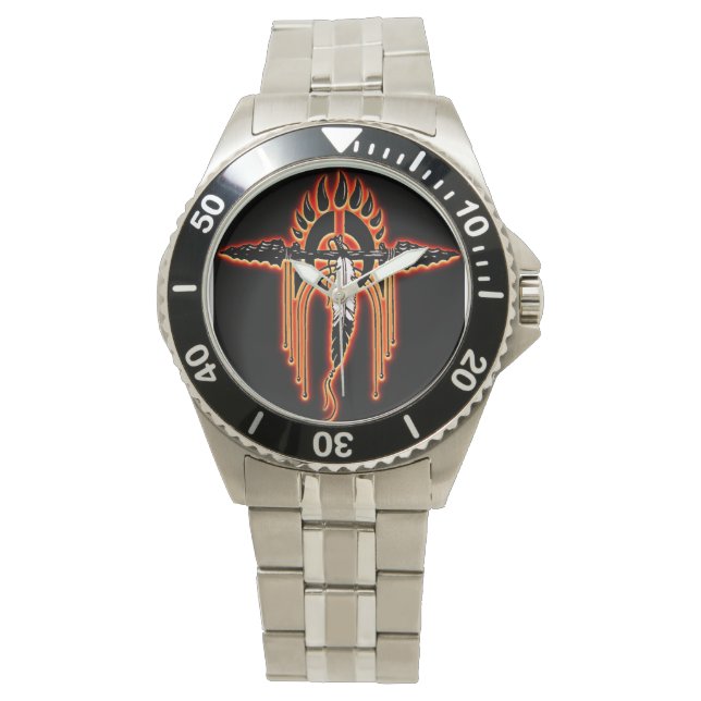 Reloj de pulsera de acero inoxidable (Anverso)