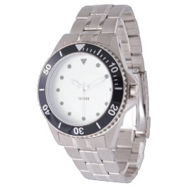 Reloj de pulsera de acero inoxidable de lujo perso