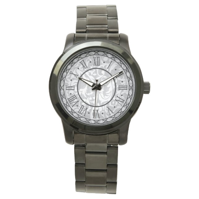 Reloj de pulsera de acero inoxidable elegante (Anverso)