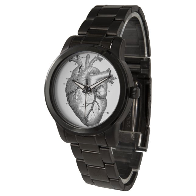 Reloj de pulsera de acero negro para damas de cora (Angular)
