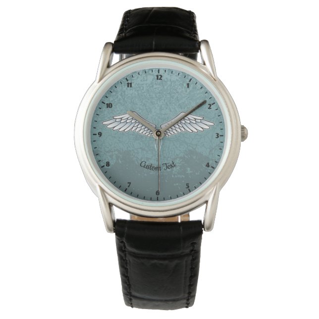 reloj de pulsera de ala azul-gris (Anverso)