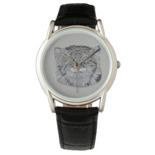 Reloj de pulsera de animales salvajes del gato de