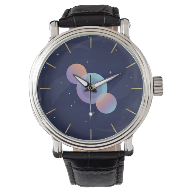 Reloj de pulsera de arte celestial moderno de gala (Anverso)