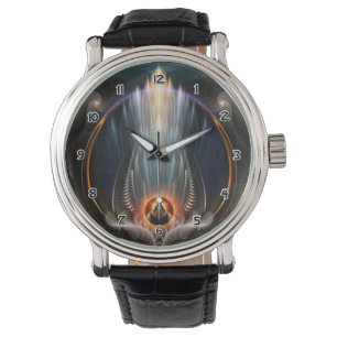Reloj de pulsera de arte fractal Imperial View