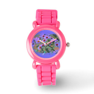 reloj de pulsera de astros púrpura