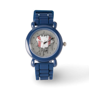 Reloj de pulsera de béisbol roto