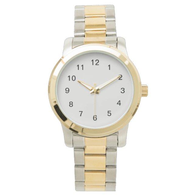 Reloj De Pulsera De Color Platino (Anverso)
