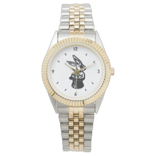 Reloj de pulsera de conejo con sombrero de copa