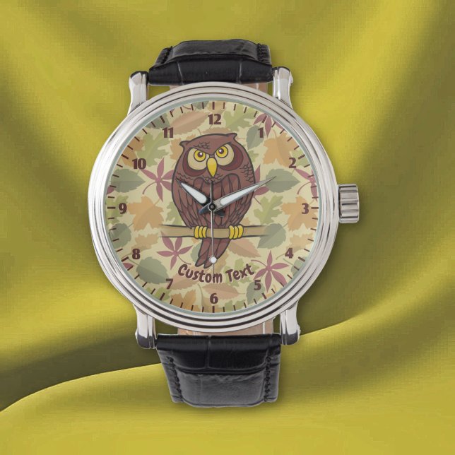 Reloj de pulsera de dibujos animados de búho (Subido por el creador)