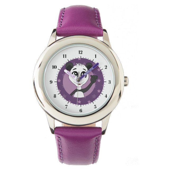 Reloj de pulsera de dibujos animados de panda (Anverso)